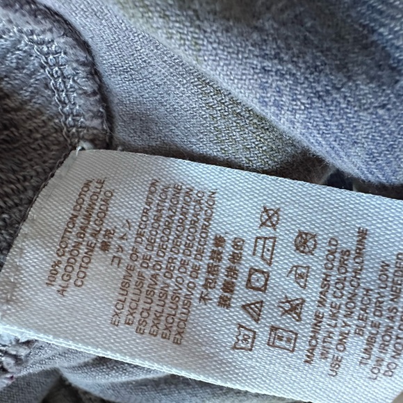 Free People Distressed Jackson Wyoming Gray Sweatshirt ladies size M - Picture 6 of 8